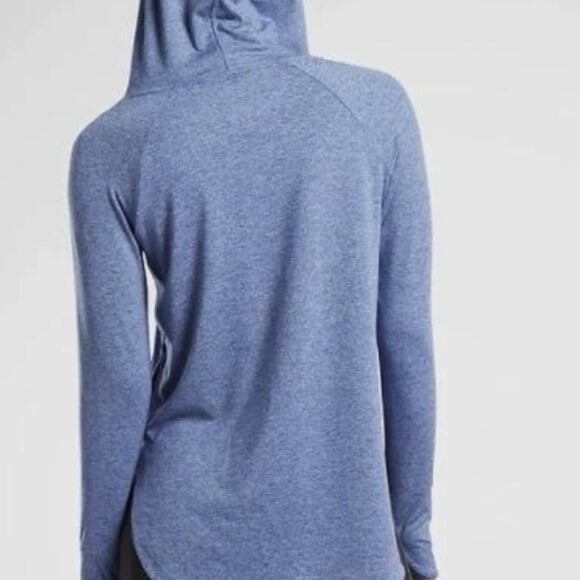 Athleta NWT Women's Uptempo Hoodie Sweatshirt in Blue, Size M - Picture 2 of 6